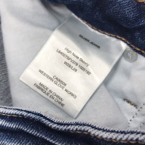 Silver Jeans Co. High Note Skinny Jeans - Picture 6 of 8